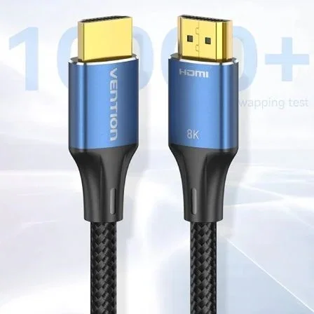 Vention Cable HDMI 2.1 8K 48Gbps High Speed, Macho-Macho, 1 Metro, Color Azul